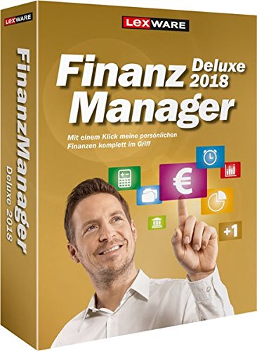 Lexware FinanzManager Deluxe 2018 Box (Jahreslizenz) / Einfache Buchhaltungs-Software für private Finanzen & Wertpapier-Handel / Kompatibel mit Windows 7 oder aktueller