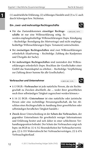 F.I.T. zur IHK-Prüfung in Recht & Steuern: Wirtschaftsbezogene Qualifikationen für Industriefachwirte, Technische Fachwirte und Wirtschaftsfachwirte (Fachbücher für Fortbildung & Studium) - 12