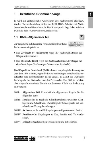 F.I.T. zur IHK-Prüfung in Recht & Steuern: Wirtschaftsbezogene Qualifikationen für Industriefachwirte, Technische Fachwirte und Wirtschaftsfachwirte (Fachbücher für Fortbildung & Studium) - 9