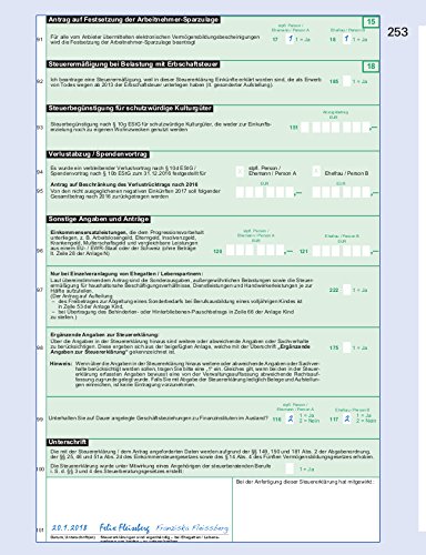 Steuererklärung 2017/2018 - Arbeitnehmer, Beamte: Schritt für Schritt zum ausgefüllten Formular - 13