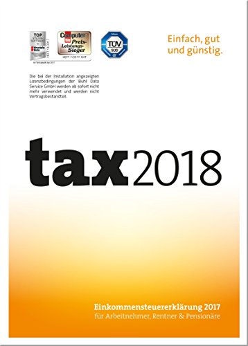 tax 2018 (für Steuerjahr 2017)|Frustfreie Verpackung